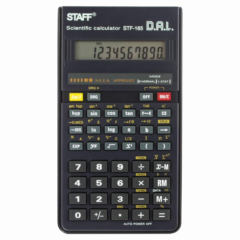 Калькулятор инженерный Staff STF-165 128 функций 10 разрядов 250122 , 